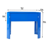 2-Piece Steel Raised Garden Bed with Legs, Raised Planter Box for Indoor/Outdoor Use