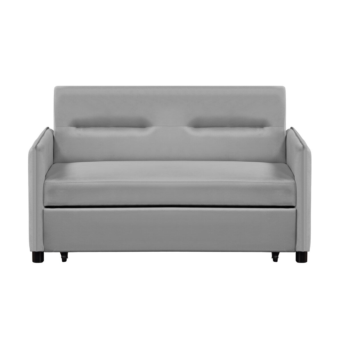 2 Seat Sofa Convertible Pull-out Sofa Bed Velvet Sleeper Sofa