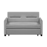 2 Seat Sofa Convertible Pull-out Sofa Bed Velvet Sleeper Sofa