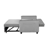 2 Seat Sofa Convertible Pull-out Sofa Bed Velvet Sleeper Sofa