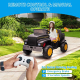 2-Seater Farmer's Car ，24V Battery Powered Electric Vehicle Truck for Kids with Music