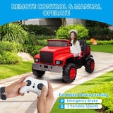 2-Seater Farmer's Car ，24V Battery Powered Electric Vehicle Truck for Kids with Music