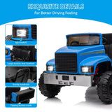 2-Seater Farmer's Car ，24V Battery Powered Electric Vehicle Truck for Kids with Music