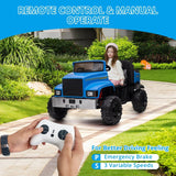 2-Seater Farmer's Car ，24V Battery Powered Electric Vehicle Truck for Kids with Music