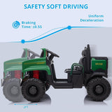 2-Seater Farmer's Car ，24V Battery Powered Electric Vehicle Truck for Kids with Music
