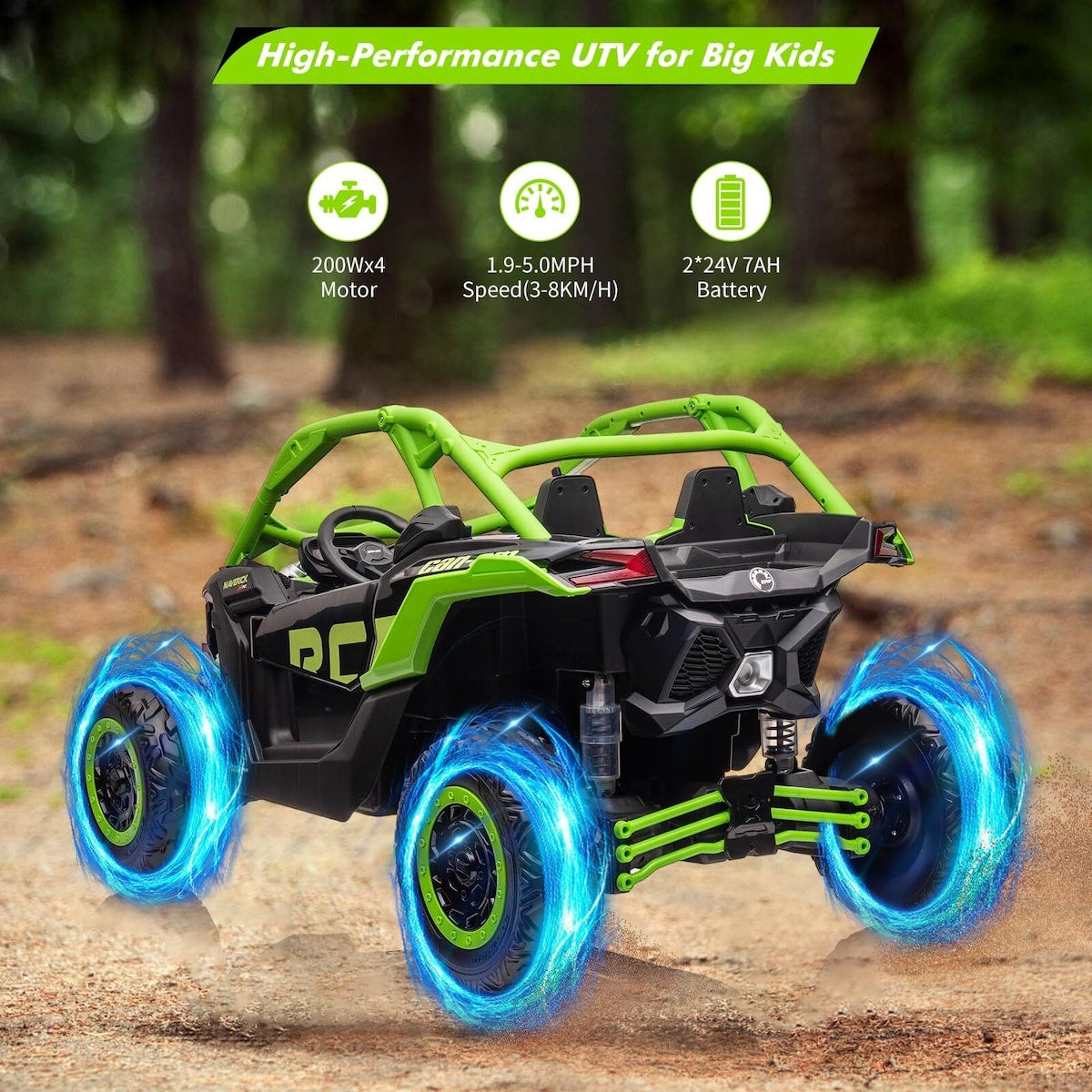 2 Seater Ride on UTV Car, Licensed Can-Am Electric Off-Road Car