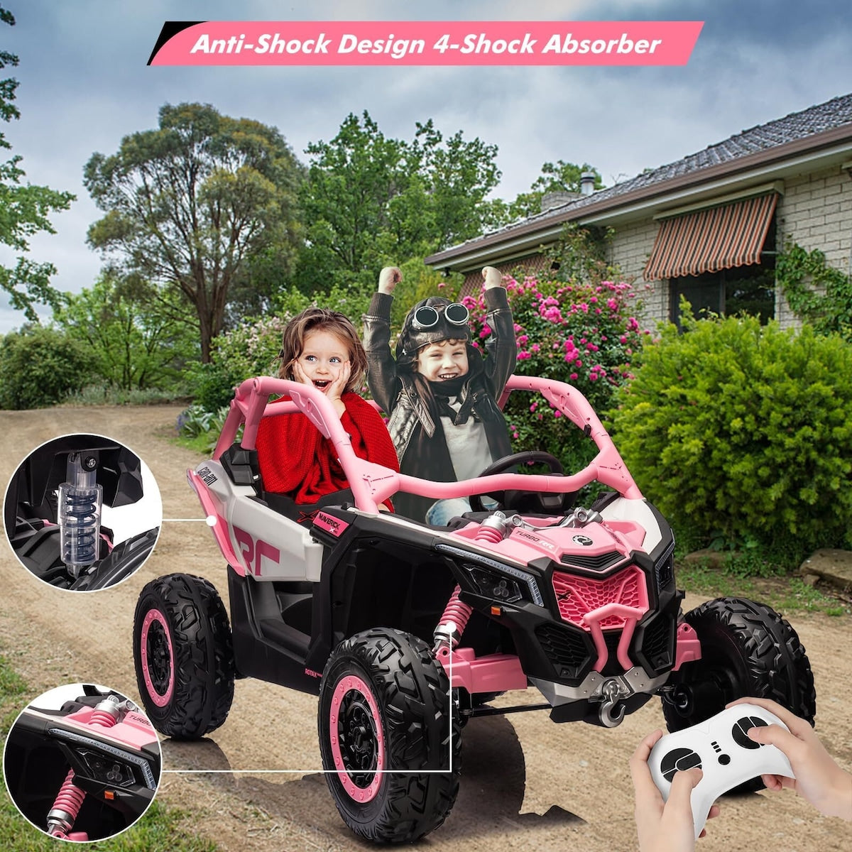 2 Seater Ride on UTV Car, Licensed Can-Am Electric Off-Road Car