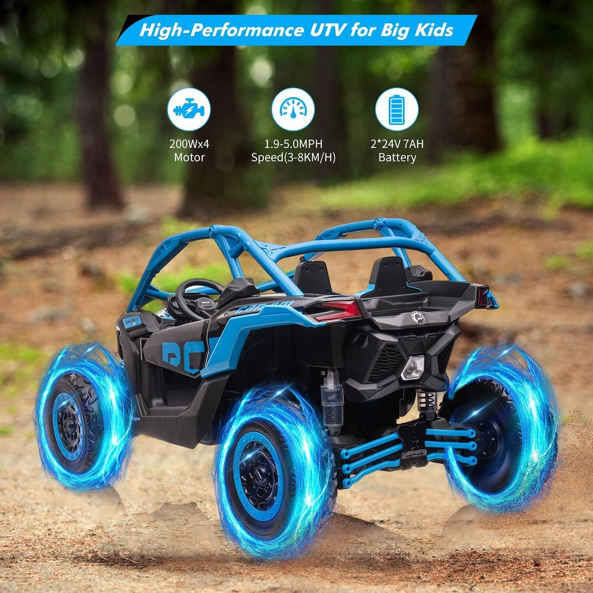 2 Seater Ride on UTV Car, Licensed Can-Am Electric Off-Road Car