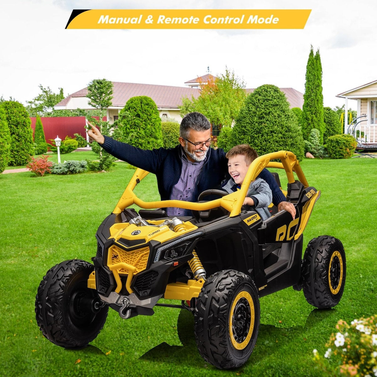 2 Seater Ride on UTV Car, Licensed Can-Am Electric Off-Road Car