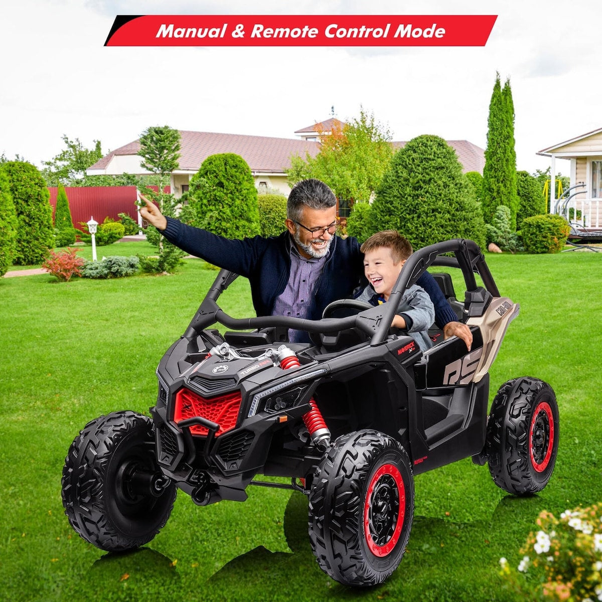 2 Seater Ride on UTV Car, Licensed Can-Am Electric Off-Road Car