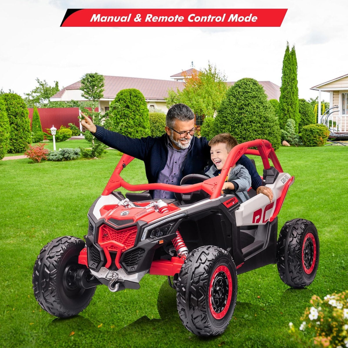 2 Seater Ride on UTV Car, Licensed Can-Am Electric Off-Road Car