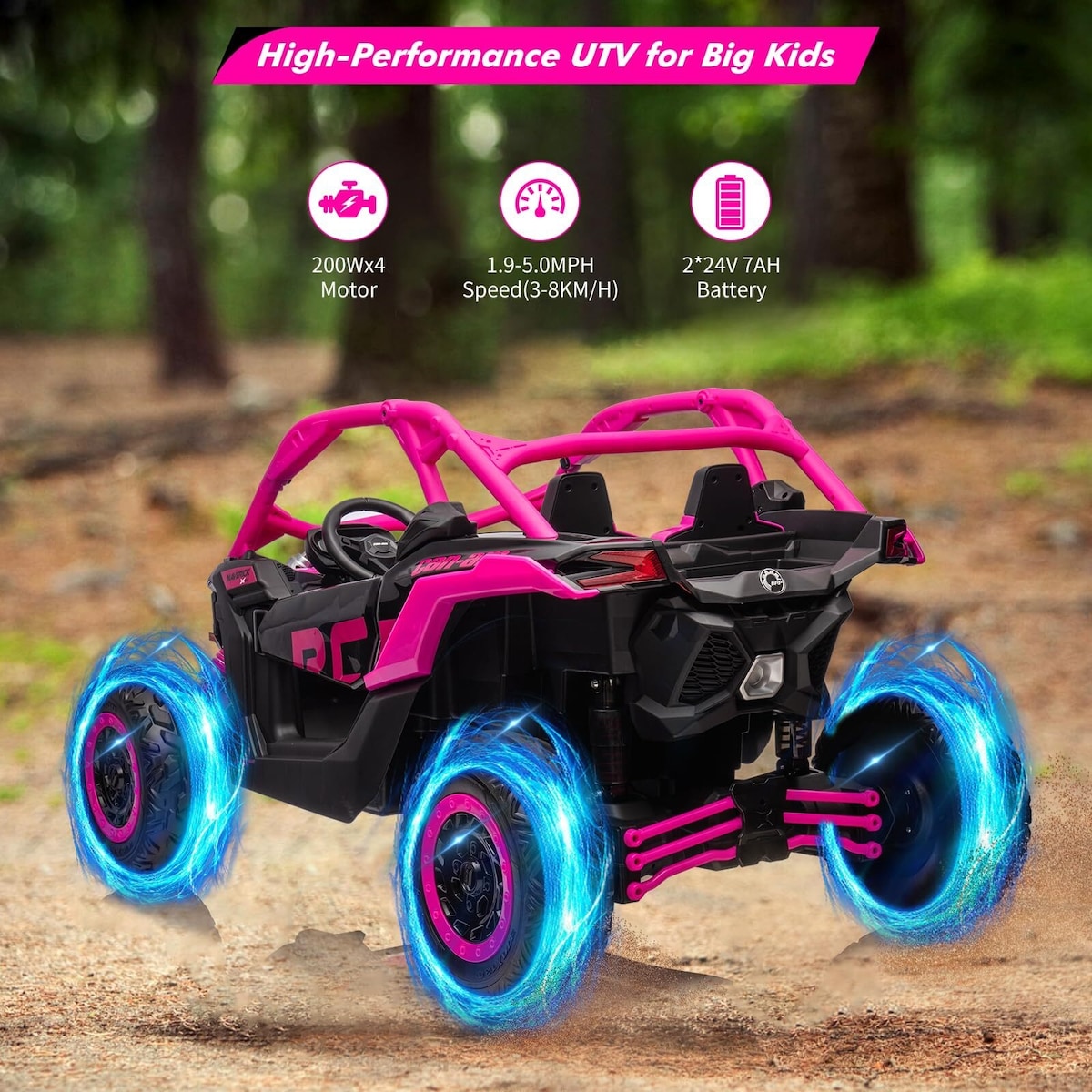 2 Seater Ride on UTV Car, Licensed Can-Am Electric Off-Road Car
