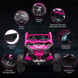 2 Seater Ride on UTV Car, Licensed Can-Am Electric Off-Road Car