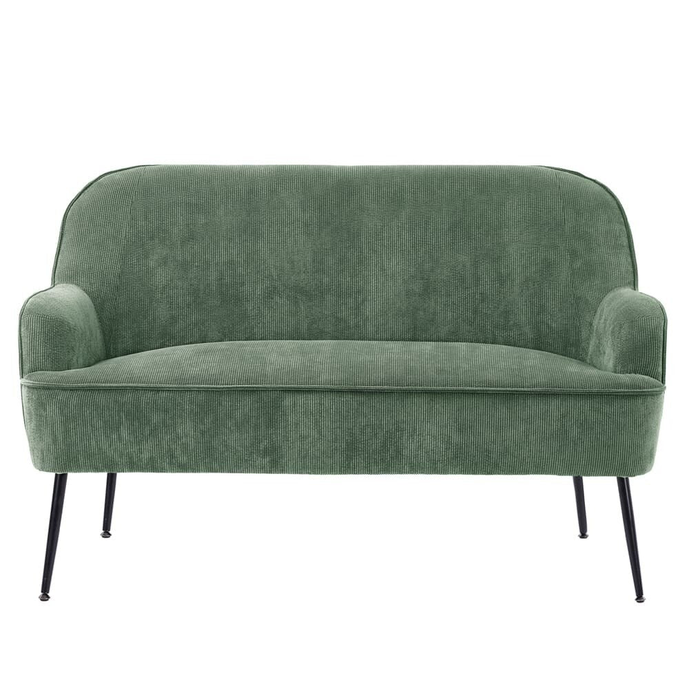 2-Seater Sofa In Green Corduroy