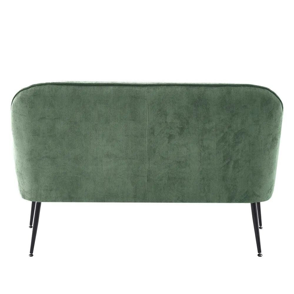 2-Seater Sofa In Green Corduroy