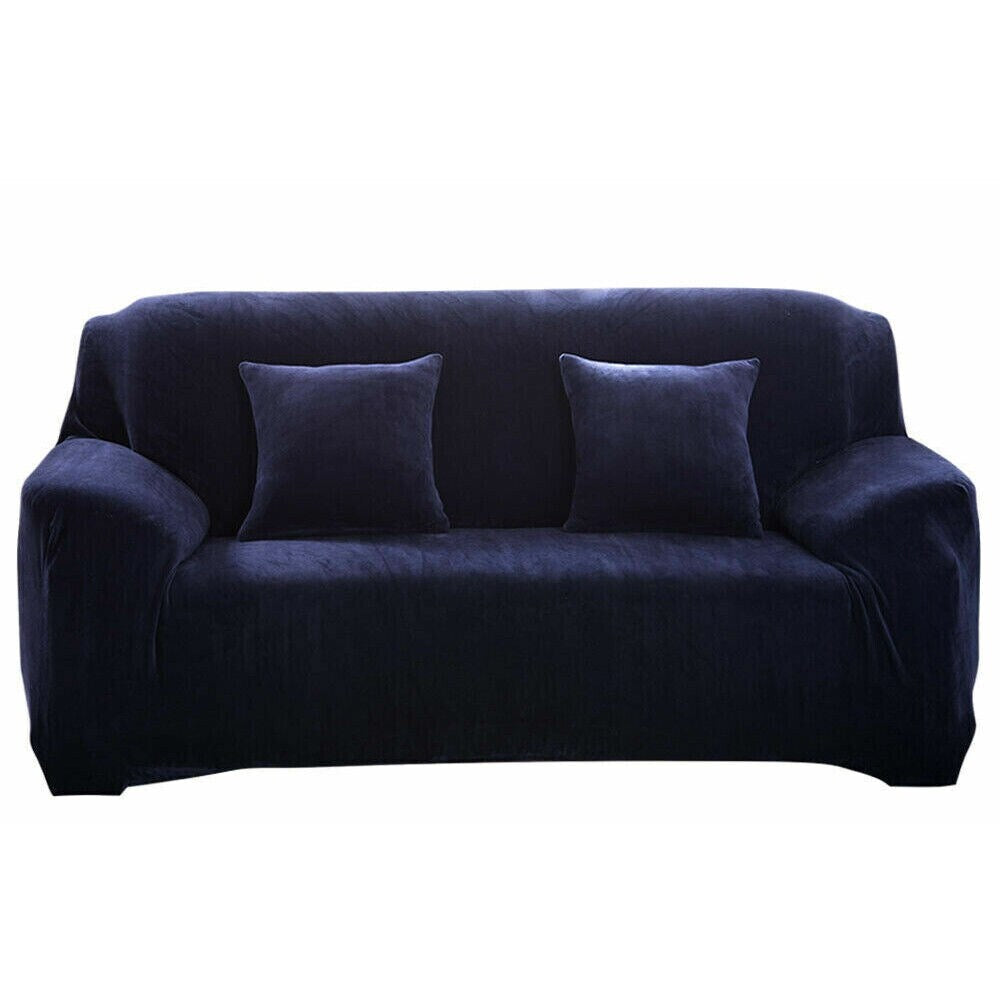 2-Seater Stretch Plush Sofa Slipcover