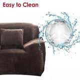 2-Seater Stretch Plush Sofa Slipcover