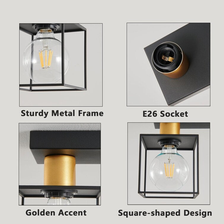 2-Semi Flush Mount Kitchen Pendent Light[No Bulb]