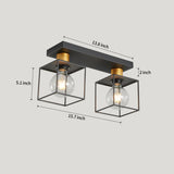 2-Semi Flush Mount Kitchen Pendent Light[No Bulb]