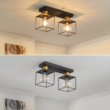 2-Semi Flush Mount Kitchen Pendent Light[No Bulb]