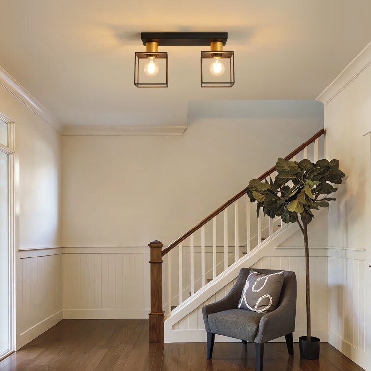 2-Semi Flush Mount Kitchen Pendent Light[No Bulb]