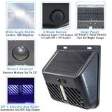 2 Solar Bug Zapper UV Mosquito Insect Killer w/ Motion Sensor LED Light, Waterproof Insect Pest Control for Garden, Yard, Patio