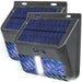 2 Solar Bug Zapper UV Mosquito Insect Killer w/ Motion Sensor LED Light, Waterproof Insect Pest Control for Garden, Yard, Patio