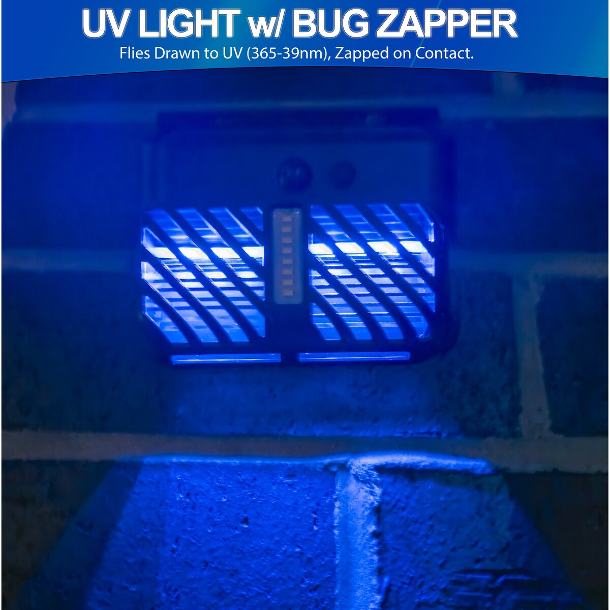 2 Solar Bug Zapper UV Mosquito Insect Killer w/ Motion Sensor LED Light, Waterproof Insect Pest Control for Garden, Yard, Patio
