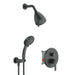 2-Spray Ultra-thin Wall Mounted Shower Faucet System with 9-Function Hand Shower