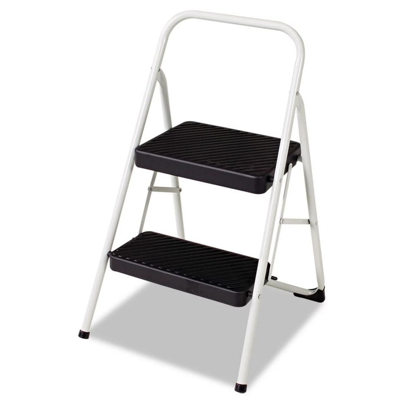 2 Step Folding Steel Step Stool 200lbs