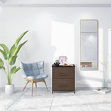 2-Tier 2 Drawers -Night Stand, End Table Storage Tower