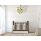 2-Tier Draped Wood Bead Chandelier - 25.6"L x 25.6"W x 26.0"H