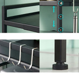 2-Tier Kitchen Counter Shelf Microwave Oven Rack