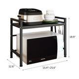2-Tier Kitchen Counter Shelf Microwave Oven Rack