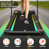 2 in 1 Folding Treadmill, Under Desk Electric Treadmill