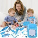 2 in 1 Pretend Play Kit for Kids with Handy Trolley Suitcase Set for Kids many of M Edical Accessories