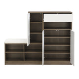 2-in-1 Shoe Storage Bench & Shoe Cabinets