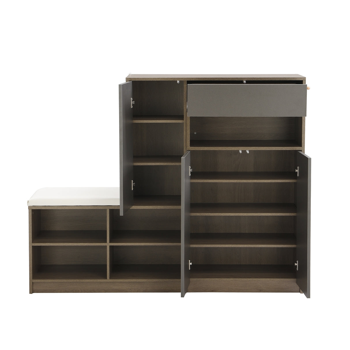 2-in-1 Shoe Storage Bench & Shoe Cabinets