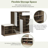 2-in-1 Shoe Storage Bench & Shoe Cabinets
