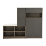 2-in-1 Shoe Storage Bench & Shoe Cabinets