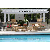 2 pc. Samera Teak & Bohemian Ottoman Set