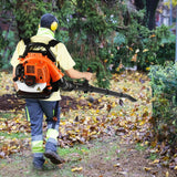 2.3hp High Performance Gas Powered Back Pack Leaf Blower 2-Stroke 63cc - 11.8x13.8