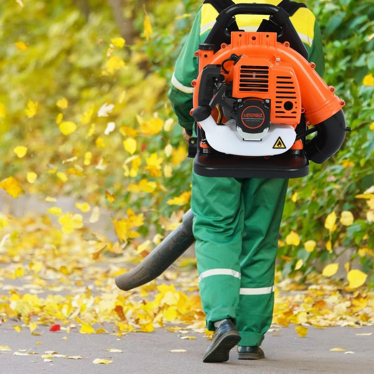 2.3hp High Performance Gas Powered Back Pack Leaf Blower 2-Stroke 63cc - 11.8x13.8