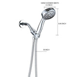 2.5 Gallon Flow Handheld Showerhead with Hose, 5 Shower Modes High Pressure Showerhead
