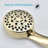 2.5 Gallon Flow Handheld Showerhead with Hose, 5 Shower Modes High Pressure Showerhead