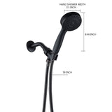 2.5 Gallon Flow Handheld Showerhead with Hose, 5 Shower Modes High Pressure Showerhead