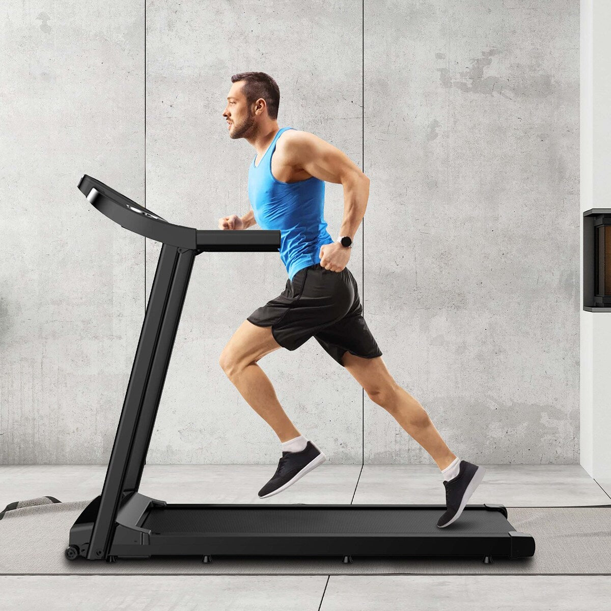 2.5HP Folding Electric LCD Display Motorized Running Treadmill
