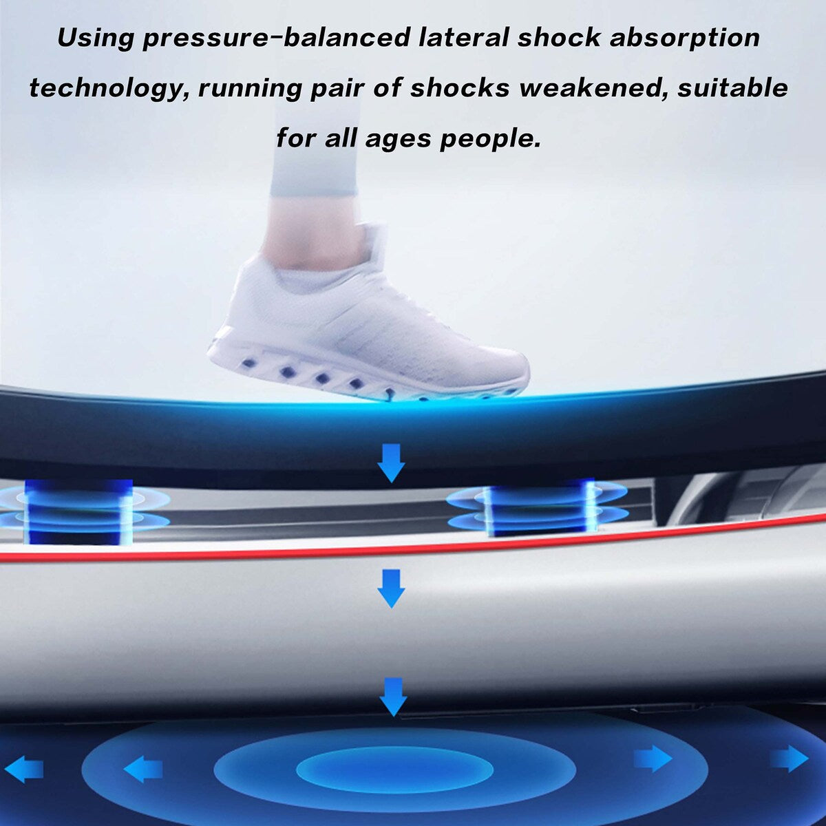 2.5HP Folding Electric LCD Display Motorized Running Treadmill
