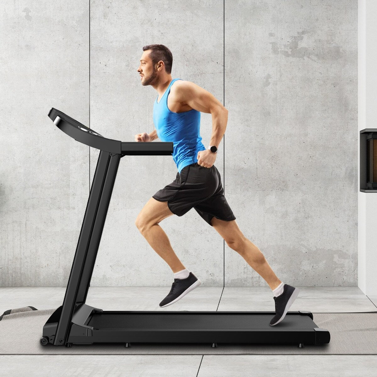 2.5hp Folding Electric Lcd Display Motorized Running Treadmill