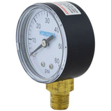 2.75-Inch Black 60 PSI HydroTools Bottom Mount Pressure Gauge Swimming Pool Filter and Pump Accessory